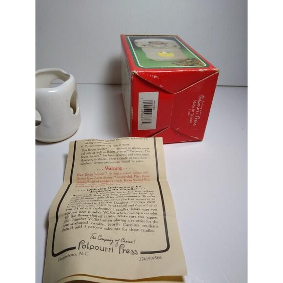 Vintage Christmas Potpourri Press Ceramic Room Scenter Santa Claus 1988 Holiday - Picture 10 of 10